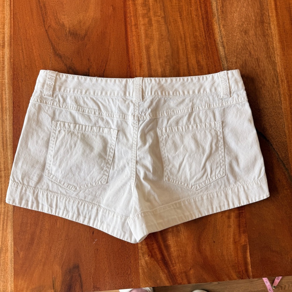 Juicy Couture Women's White Low-rise Sailor Short Shorts Size 6 - Picture 6 of 6
